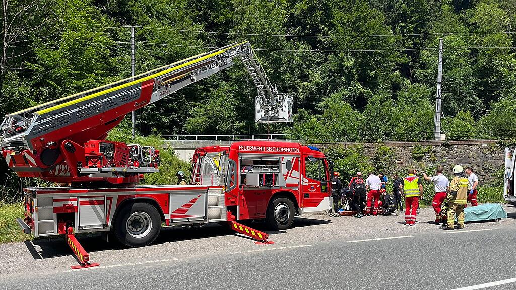 Motorradunfall Bachbett Bischofshofen