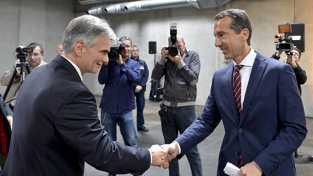 In nur wenigen Tagen fand der Übergang von der Ära Faymann (links) zur Ära Kern statt.