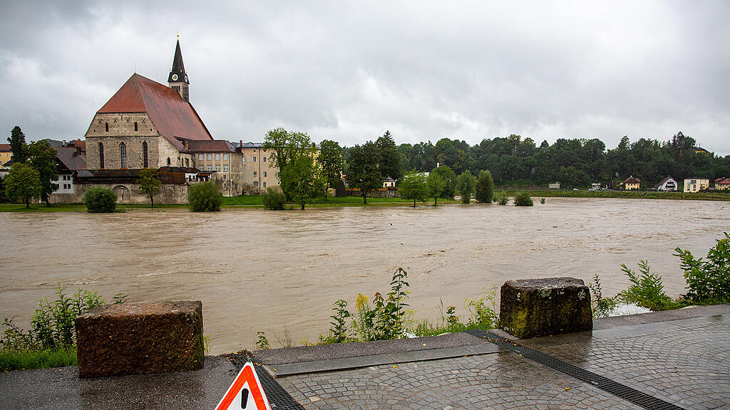 Oberndorf, Salzach, Hochwasser