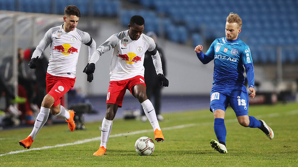Szoboszlai (links) sorgte für den einzigen Liefering-Treffer.