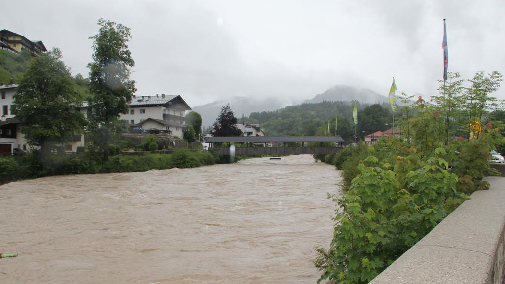 Hochwasser im Raum Berchtesgaden
