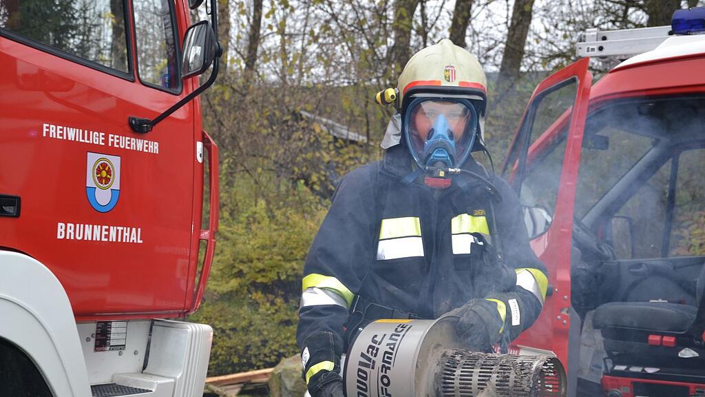 Der brennende Staubsauger konnte rasch ins Freie gebracht werden.