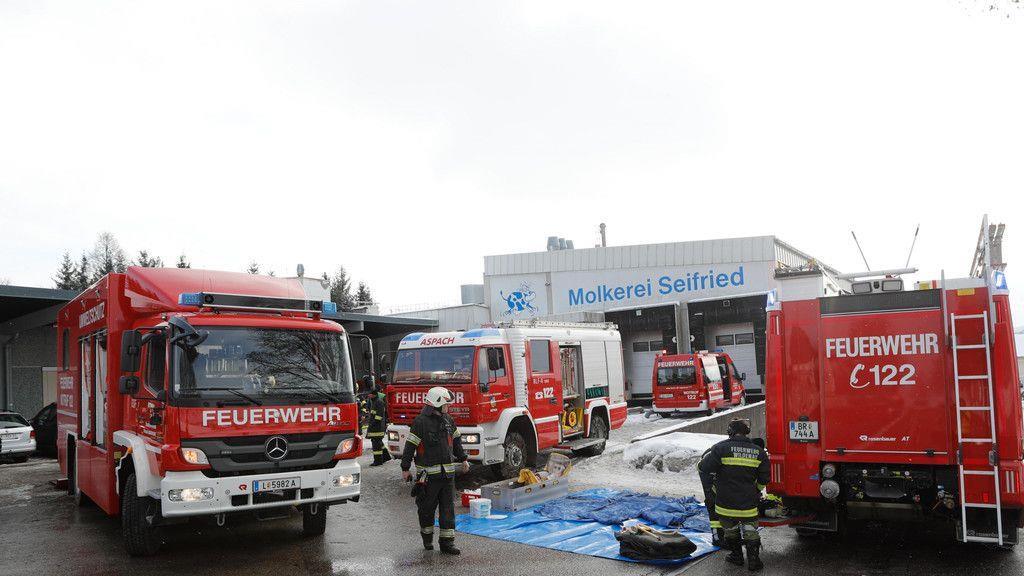 Säureaustritt in Molkerei in Aspach