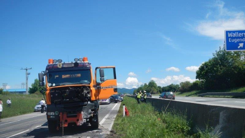 Lkw-Crash auf A1