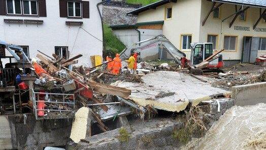 Hochwasser, Tag2: Aufräumen in Hüttau