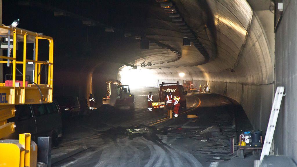 Lieferinger Tunnel: Sanierung der zweiten Röhre begonnen