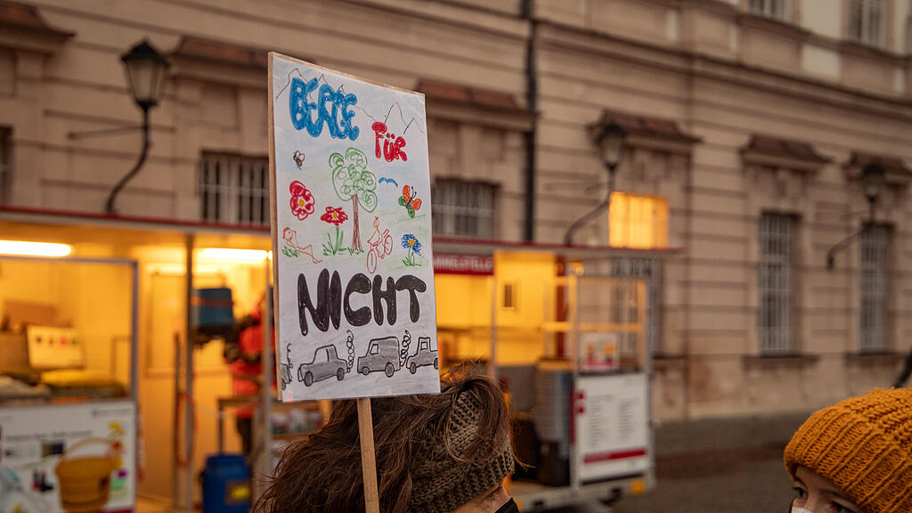 Protest gegen Ausbau der M\u00f6nchsberggarage