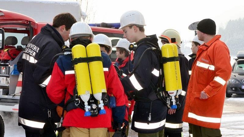 Jugendfeuerwehrübung in Grödig