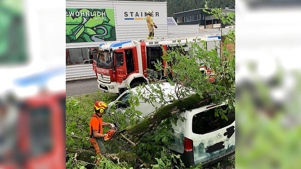 Unwetter-Einsatz St. Martin bei Lofer