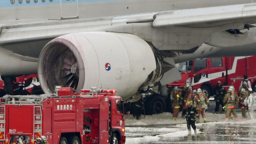 Korean Air in Tokio: Hunderte Menschen aus brennendem Flugzeug gerettet