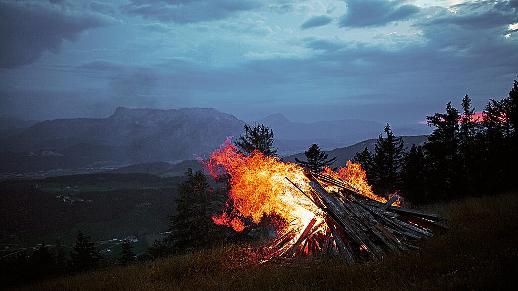 Sonnwendfeuerbrennen Spielberg
