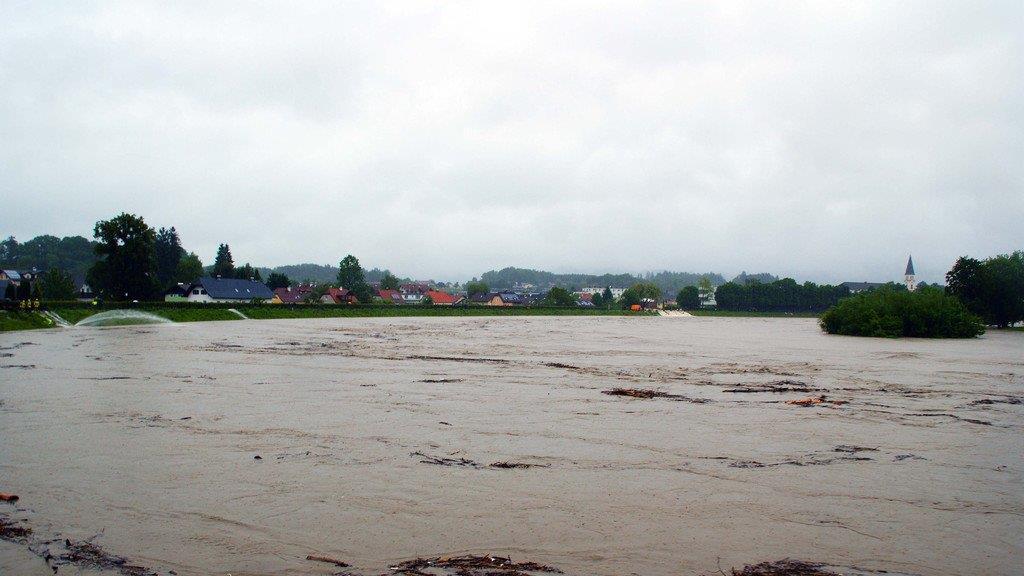 Hochwasser in Oberndorf
