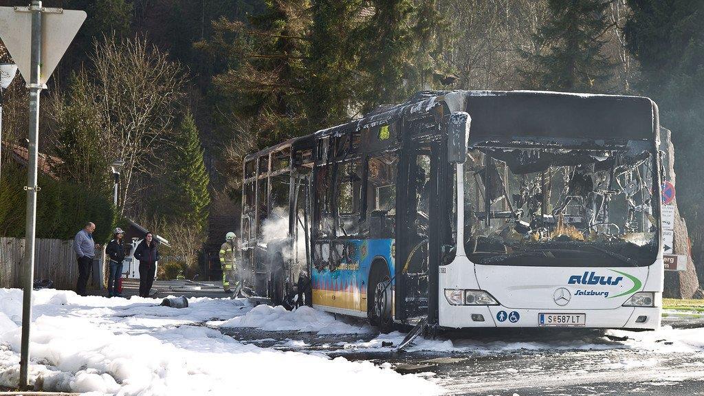 Bus in Fürstenbrunn ausgebrannt