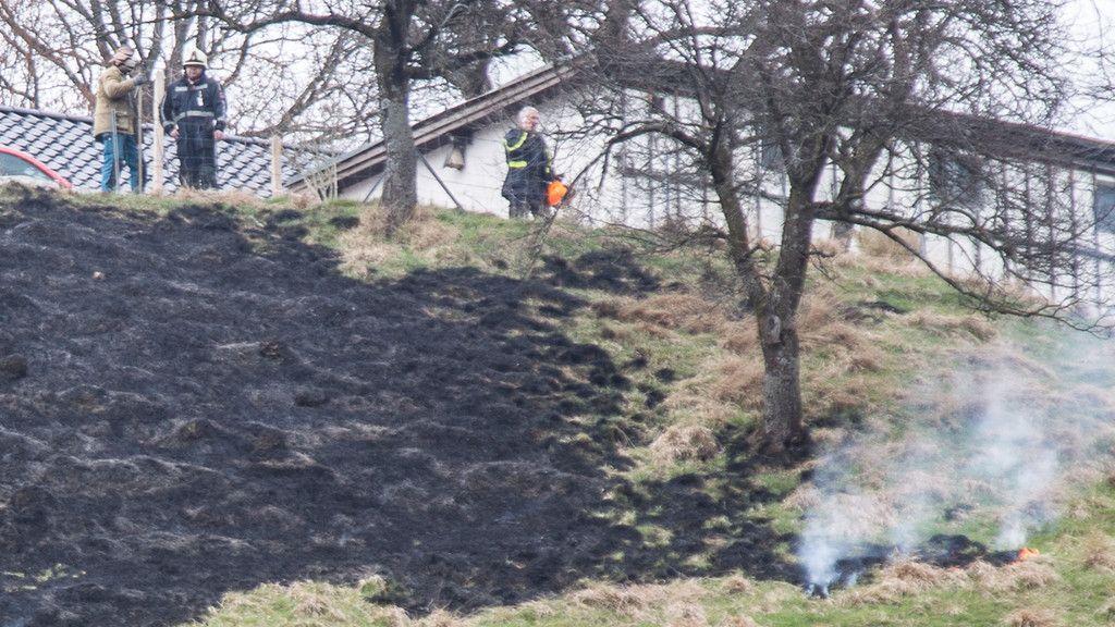 Vermeintlicher Flurbrand am Heuberg
