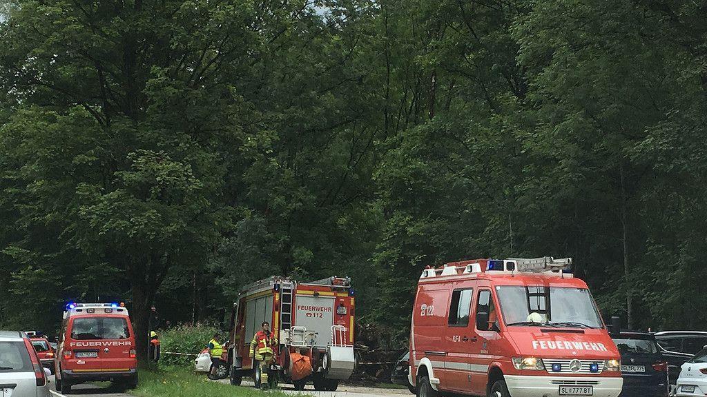 Großeinsatz an Berchtesgadener Ache