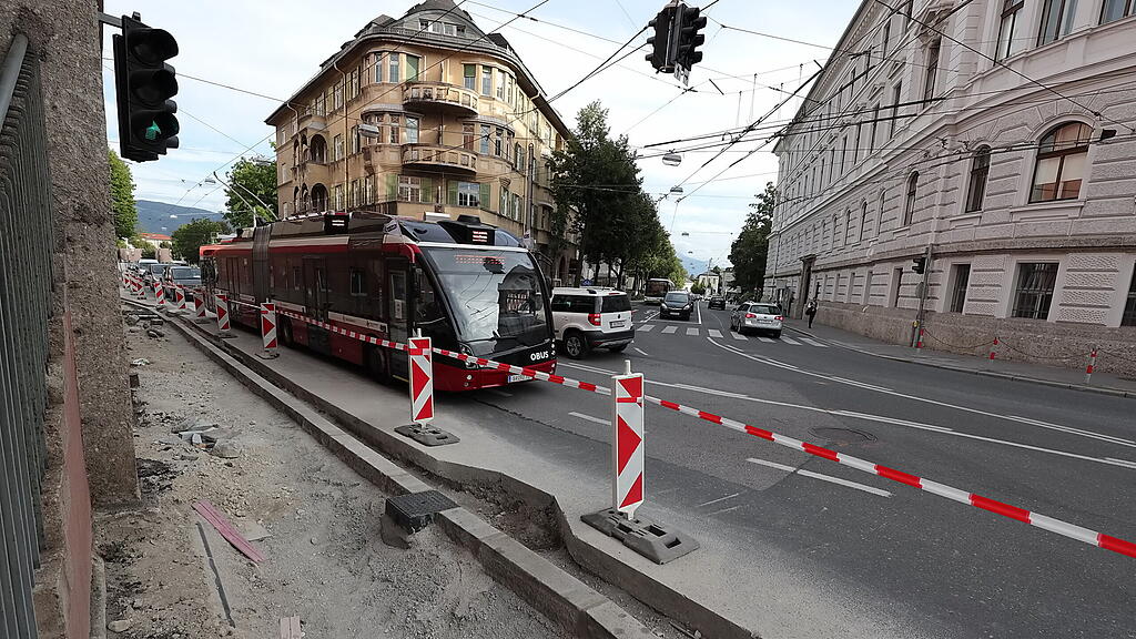 Baustelle, Rudolfsplatz, Nonntal