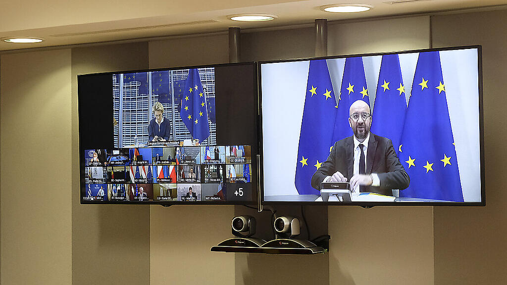 EU-Gipfel in Corona-Zeiten via Videoschaltung