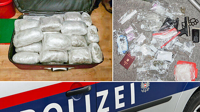 Die sichergestellten Drogen sollten in Salzburg verkauft werden.