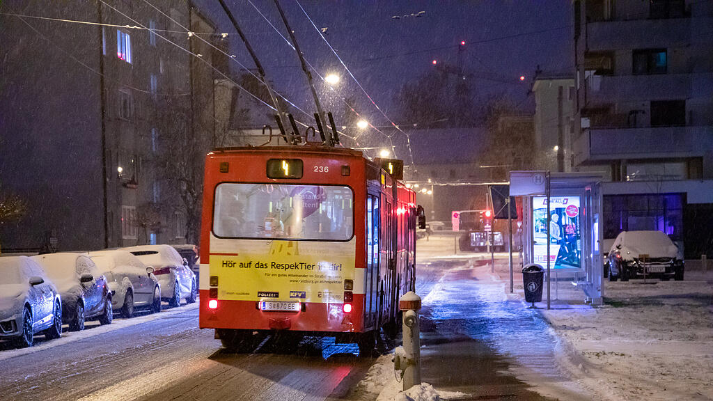 Erster Schnee in Salzburg