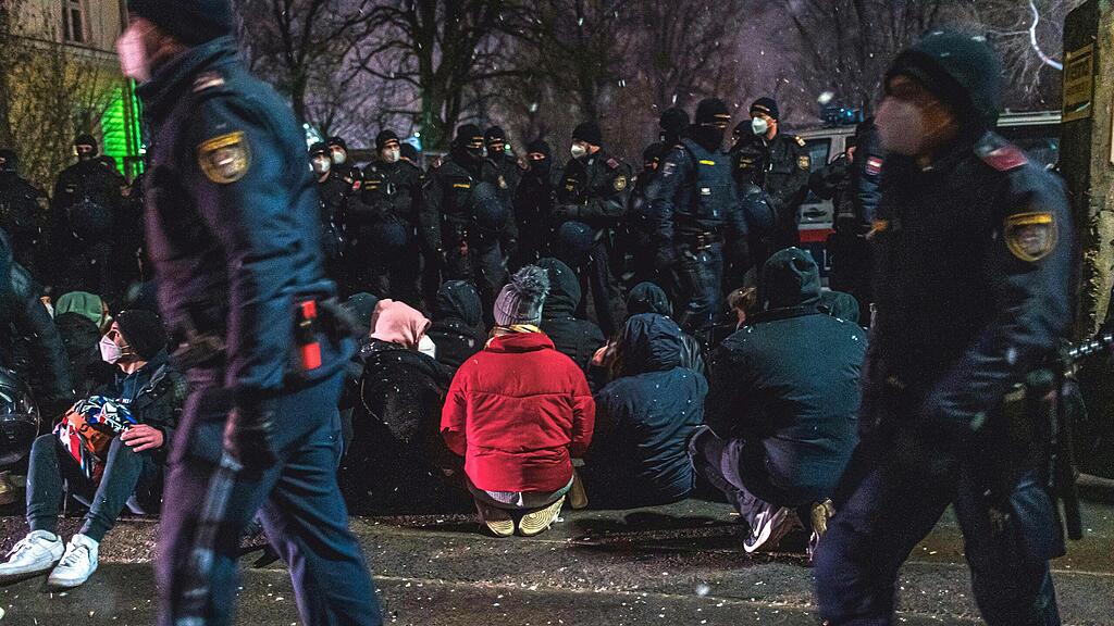Protest um Abschiebungen in Wien