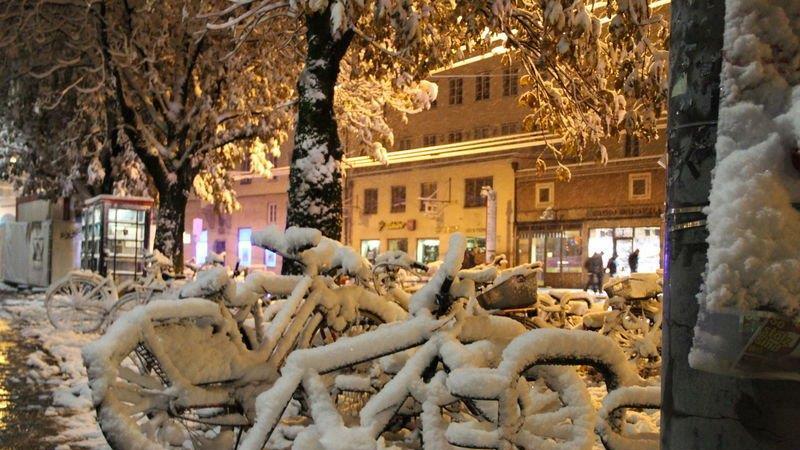 Erster Schnee in Salzburg