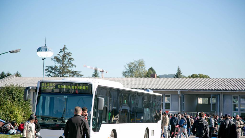 Flüchtlinge am Donnerstag in Salzburg