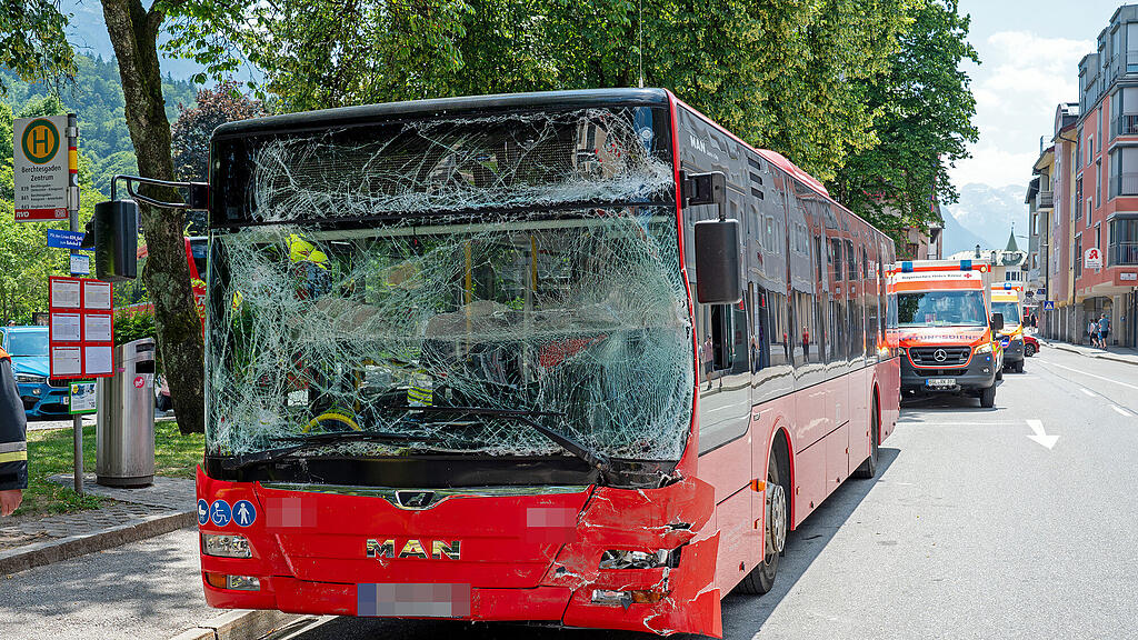 Bus-Unfall in Berchtesgaden