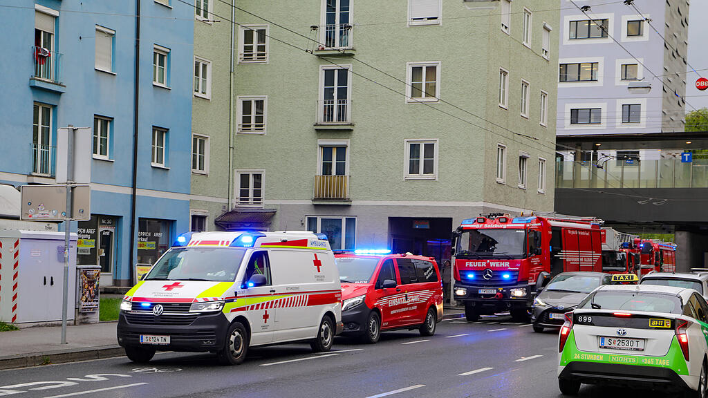 Brand in Lokal in der Stadt Salzburg