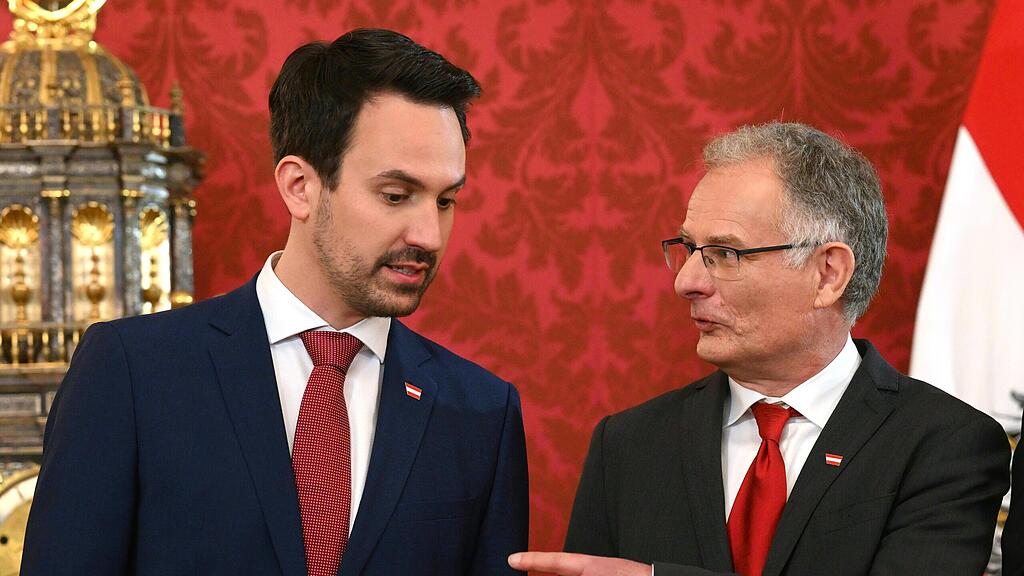 Angelobung der Dreierkoalition, Bundesregierung