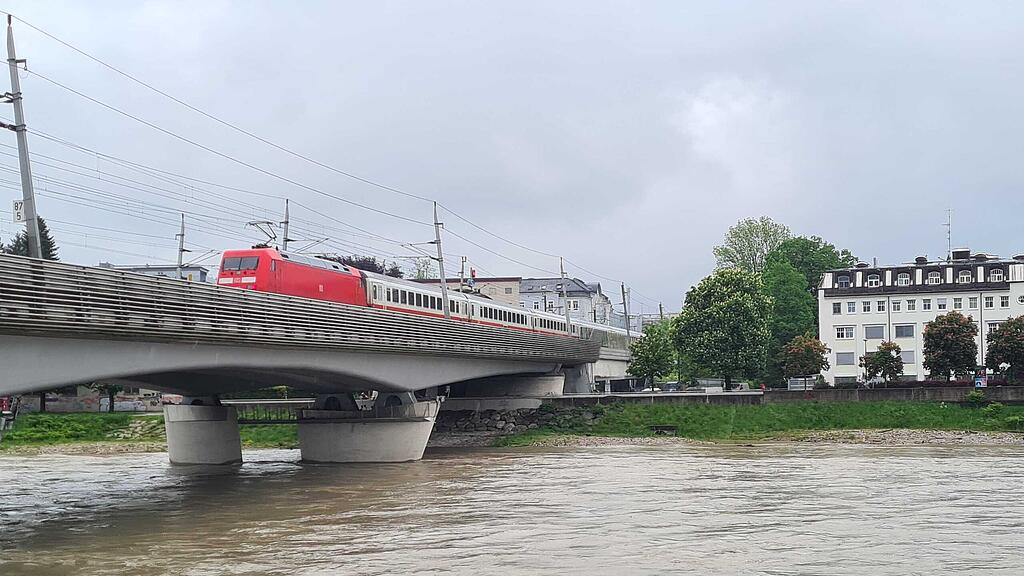 Salzach: Sandb\u00e4nke