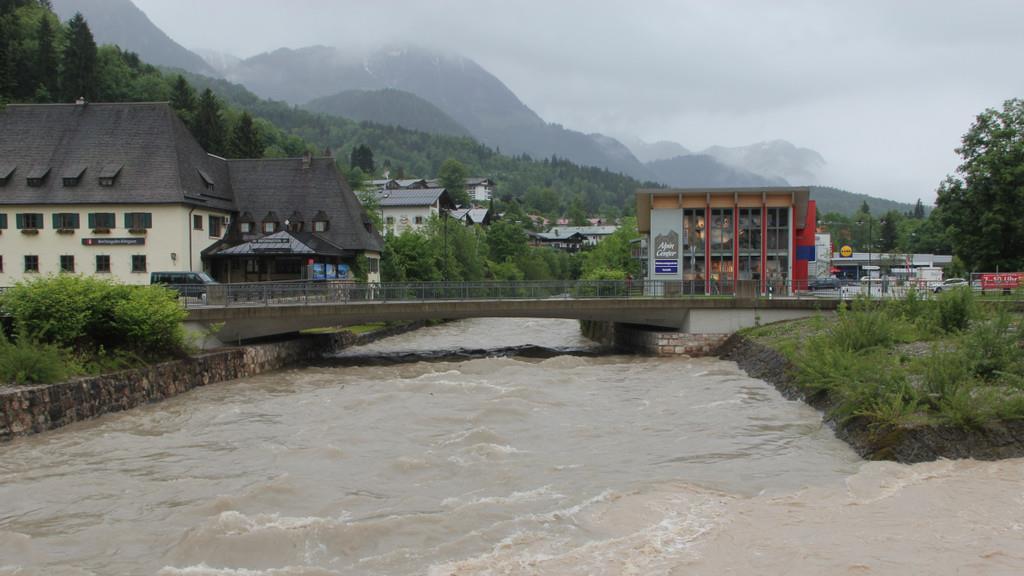 Hochwasser im Raum Berchtesgaden