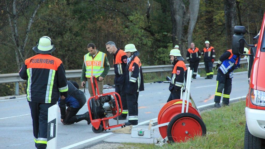 Bilder vom Unfallort auf der B20