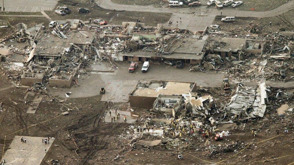 Tornado in Oklahoma: Luftaufnahmen der Zerstörung