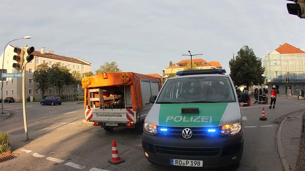 Bilder der Unfallstelle in Freilassing