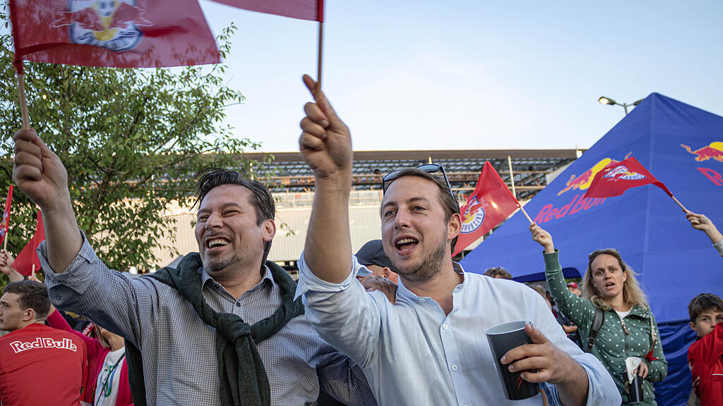 Die gro\u00dfe Meisterparty des FC RedBull Salzburg