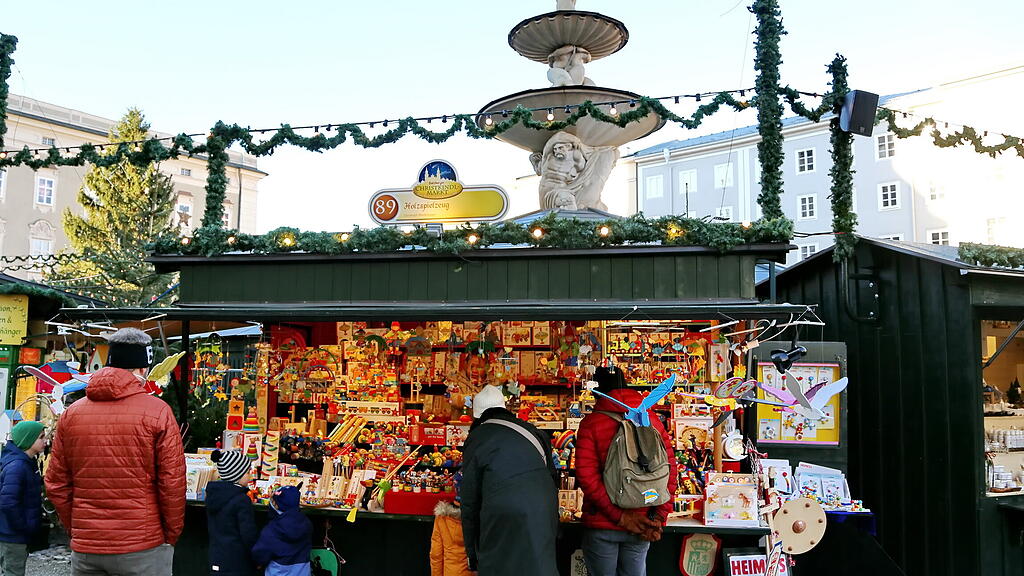 Salzburger Christkindlmarkt am 4. Adventsonntag
