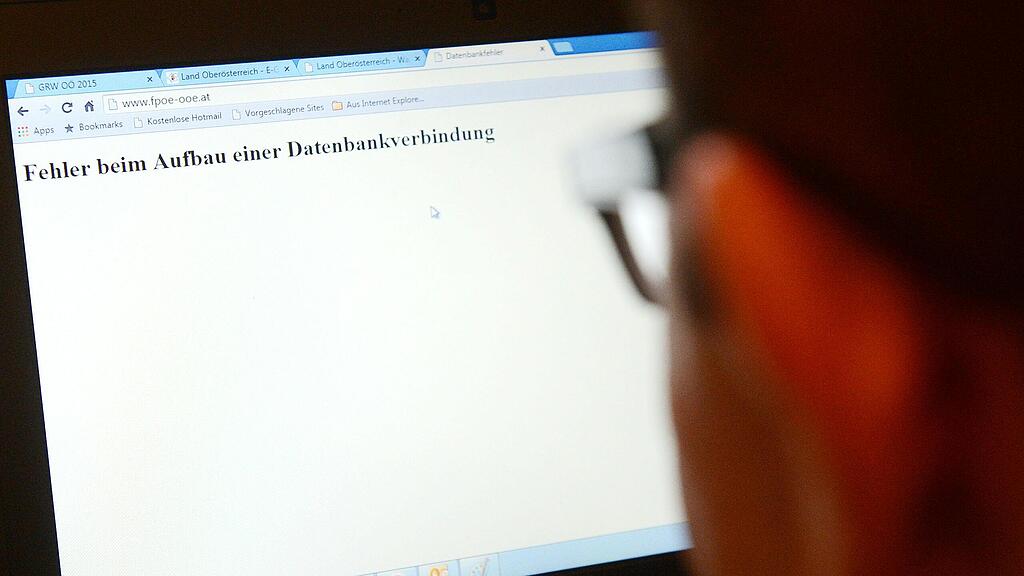 Die Webseite der FPÖ war am Sonntag wegen Überlastung offline.