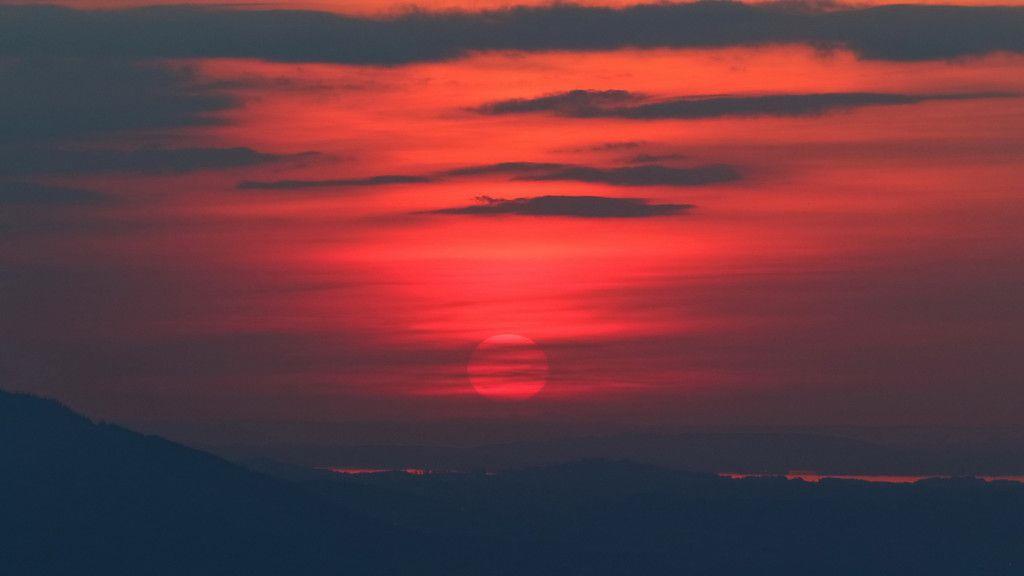 Sonnenuntergang am Gaisberg