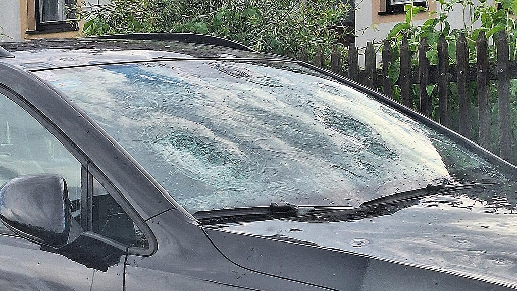 Hagel-Unwetter in NIederösterreich