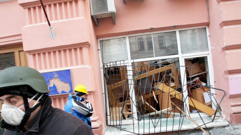 Machtkampf in der Ukraine: Proteste in Kiew