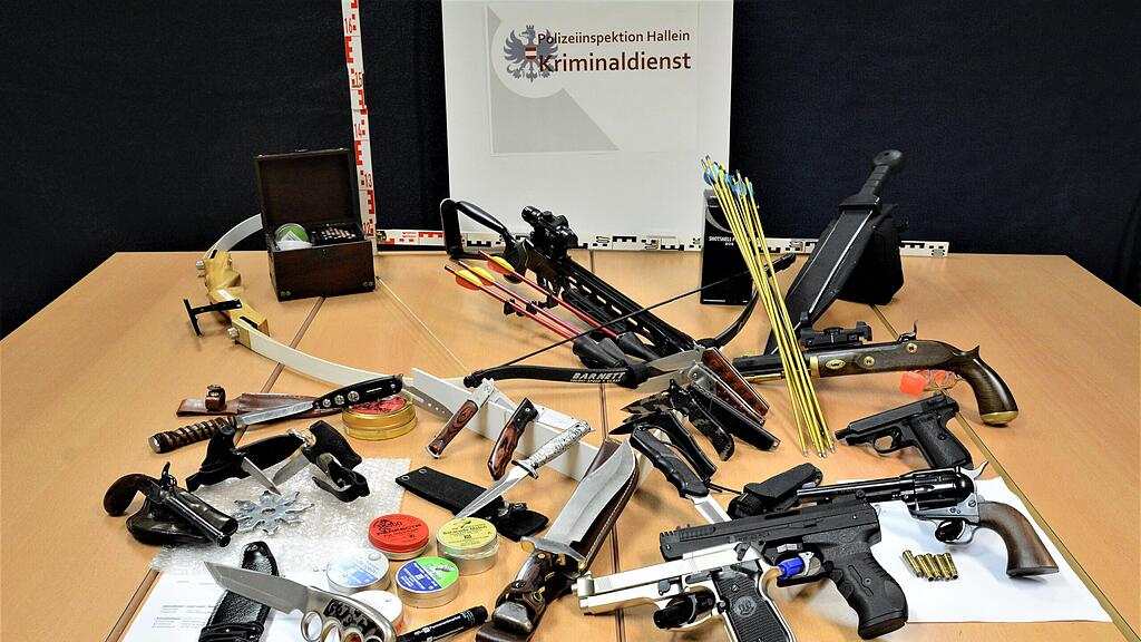 Waffen bei Hausdurchsuchung in Oberalm