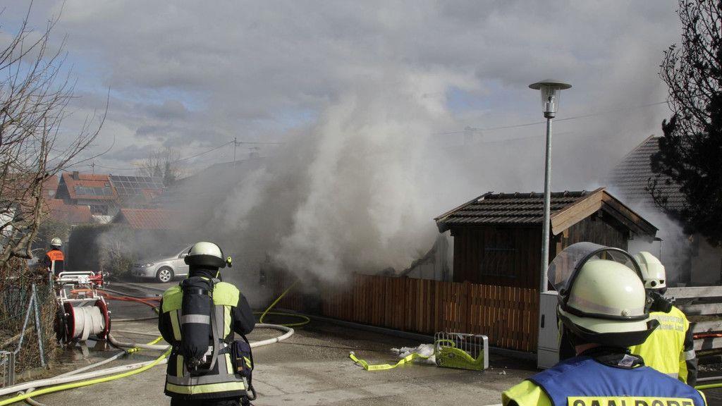 Wohnmobil in Flammen