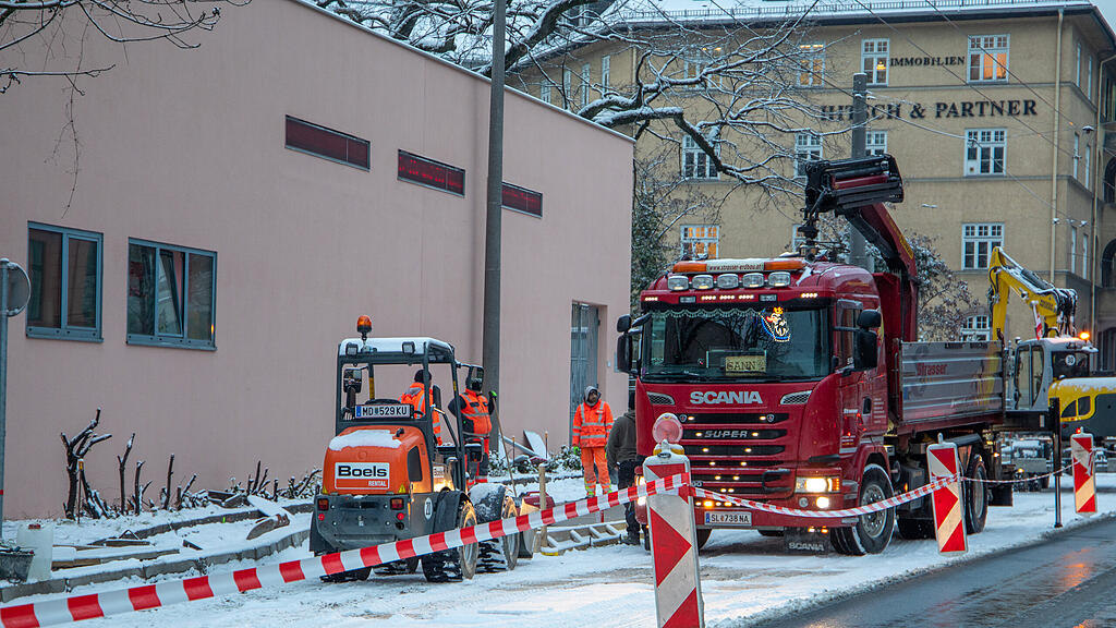 Erster Schnee in Salzburg