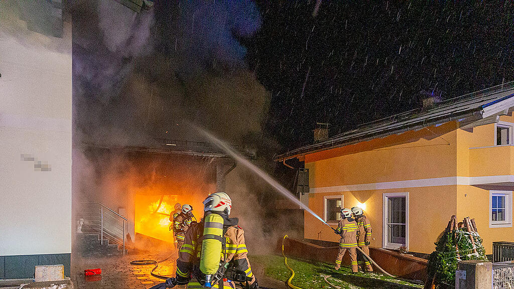Großbrand in Annaberg-Lungötz