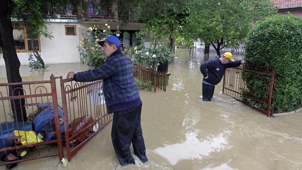 Überschwemmungen in Serbien und Bosnien