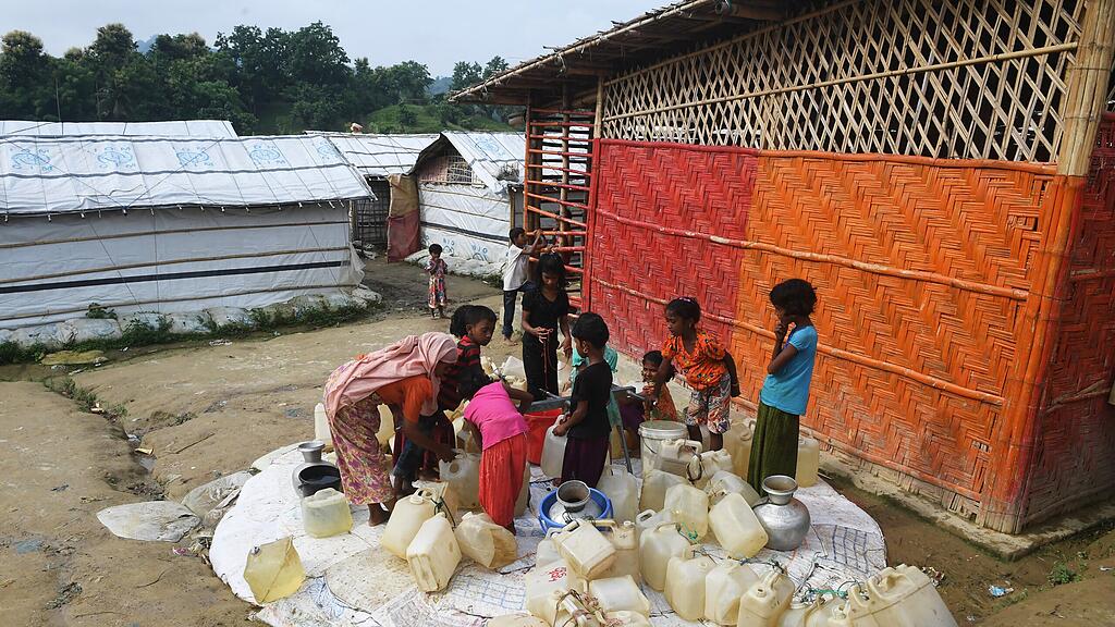 Die Rohingya leben in Bangladesh in widrigen Verhältnissen.