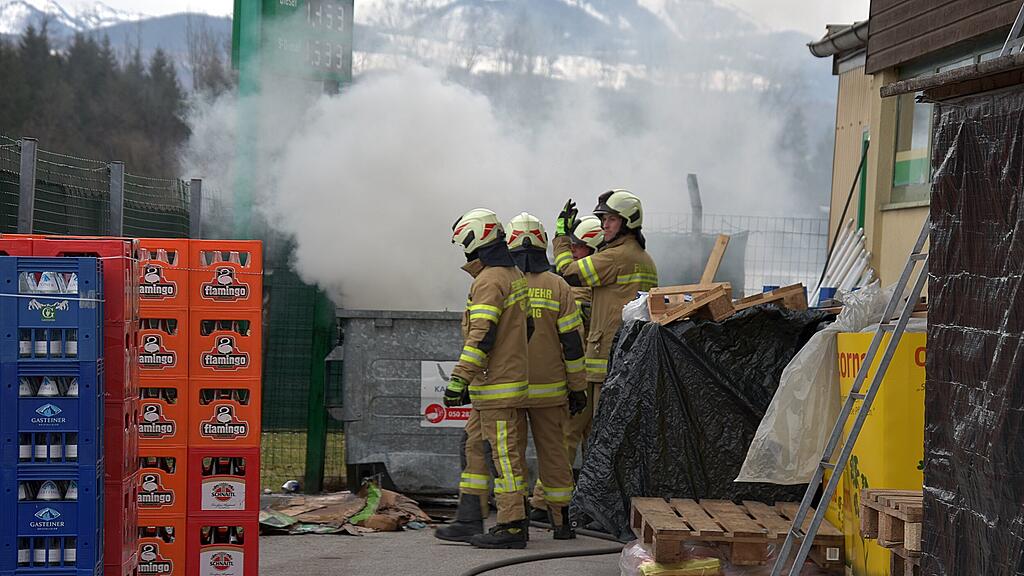 Containerbrand in Grödig