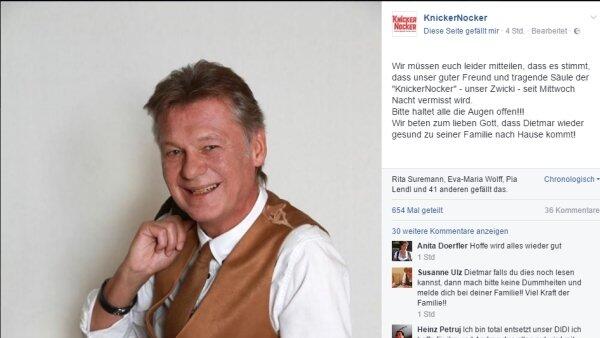 Zwischenberger wurde auch via Facebook gesucht.