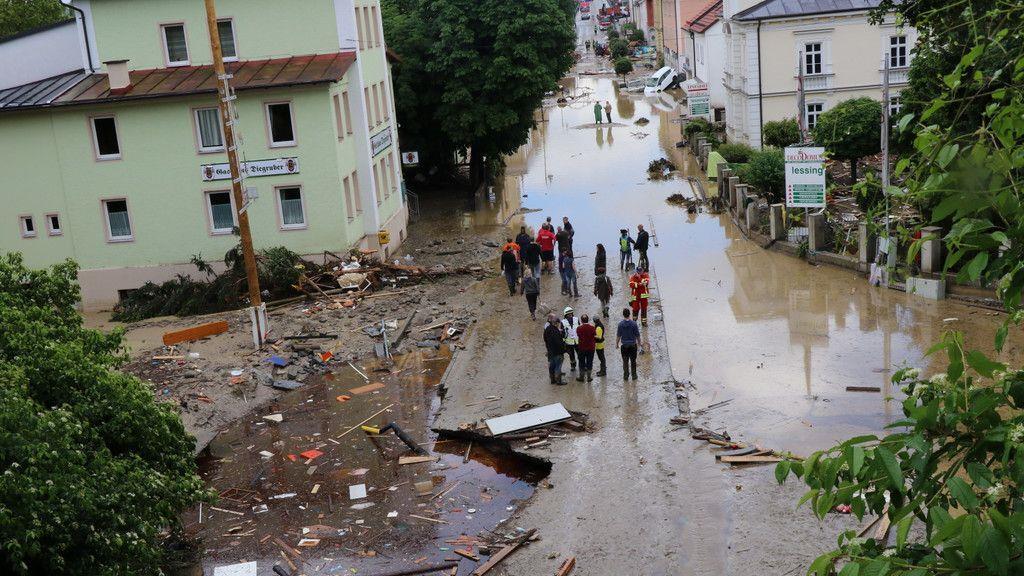 Hochwasser in Simbach am Inn