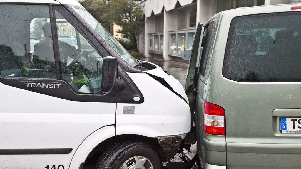 Geldtransporter in Unfall verwickelt